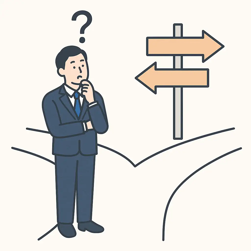 岐路に立つ