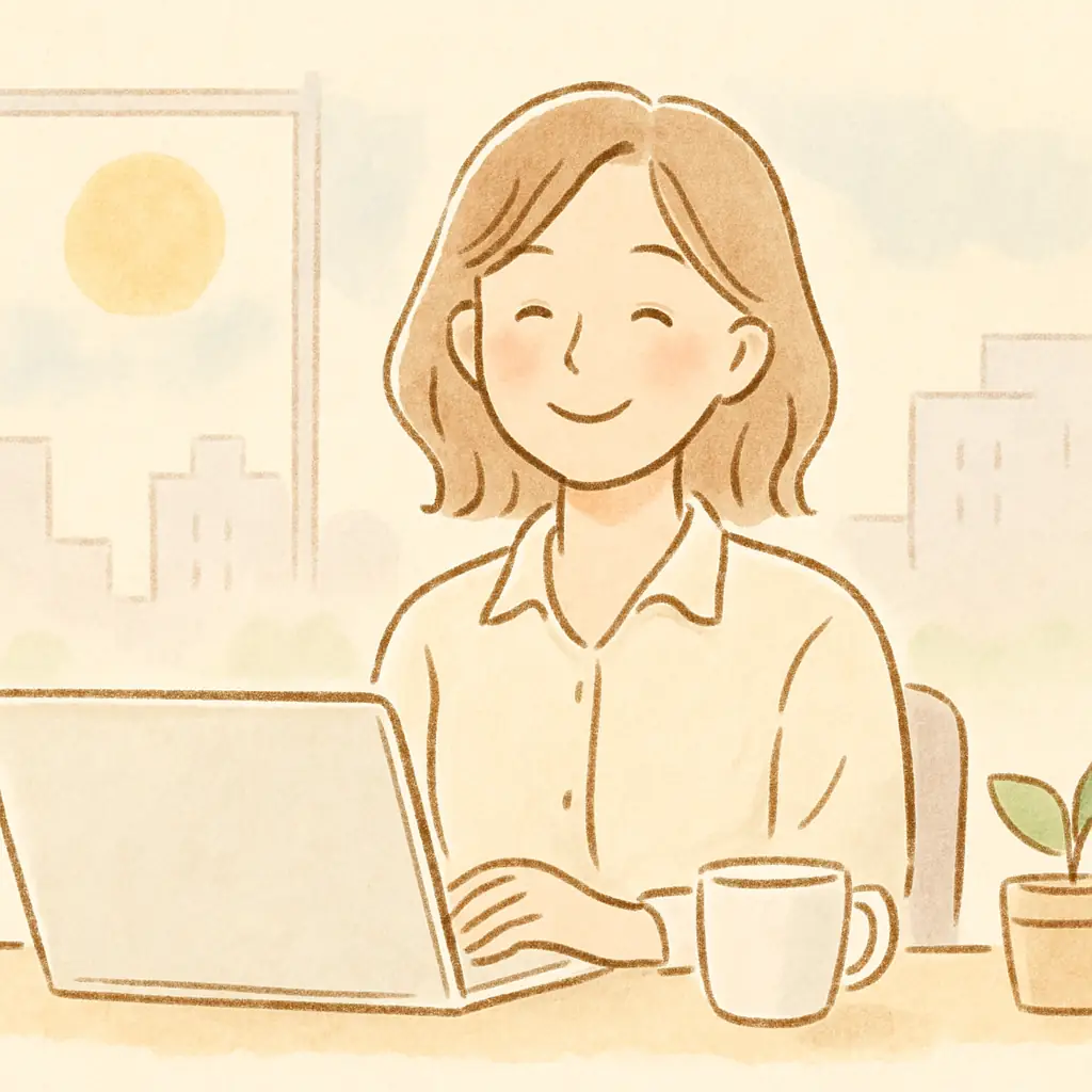 笑顔で仕事・生活を充実させている